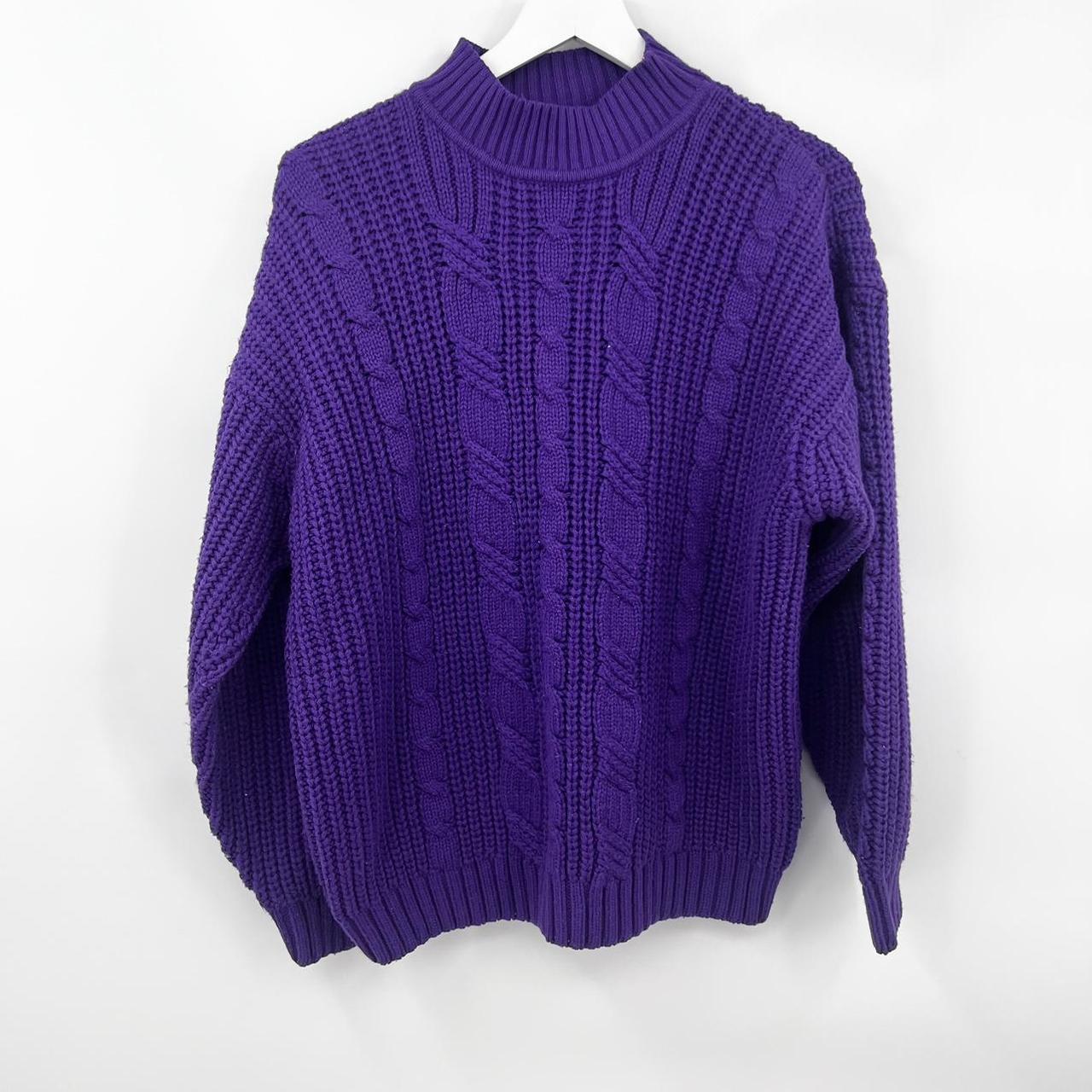 Vintage Ellemeno Chunky Cable Knit Grandpa Sweater... - Depop