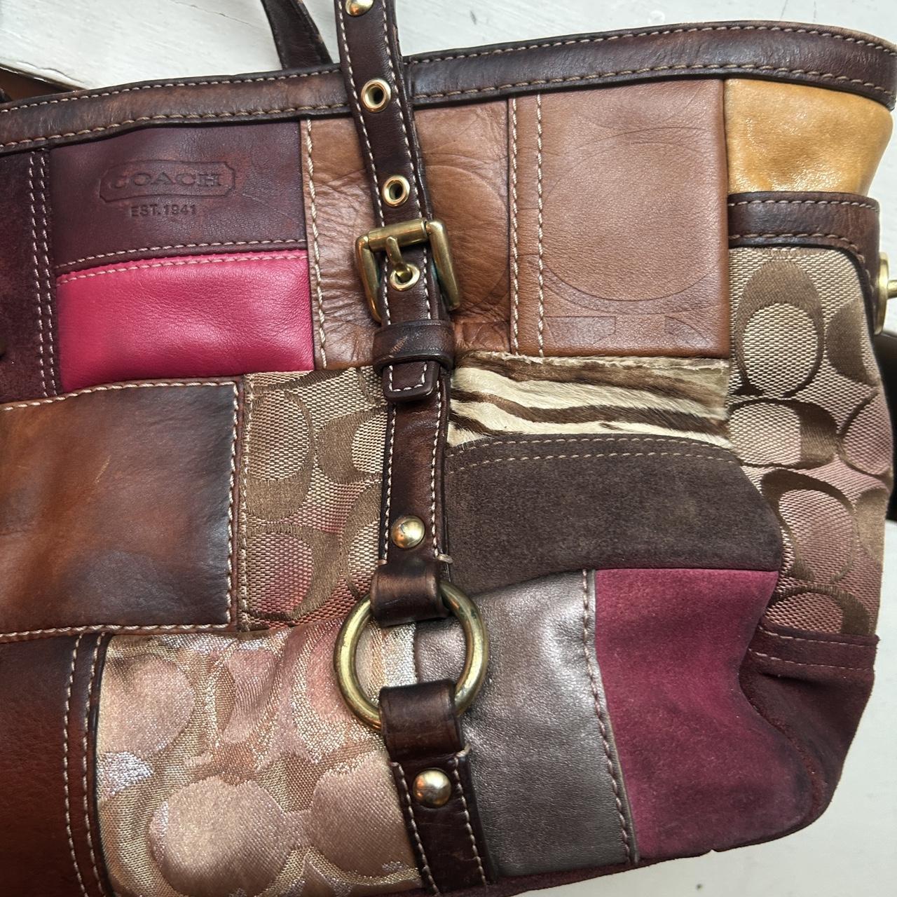 Rare Y2K patchwork coach east west bag Very loved by | Depop