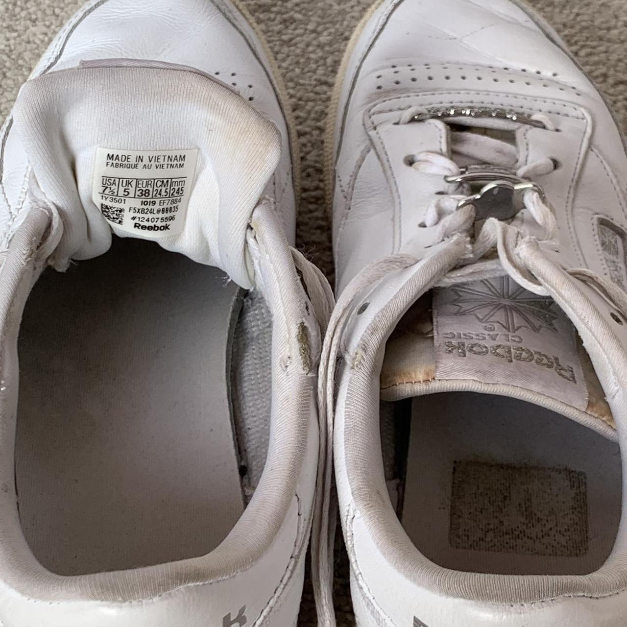 White Club C style Reebok Classics in UK size