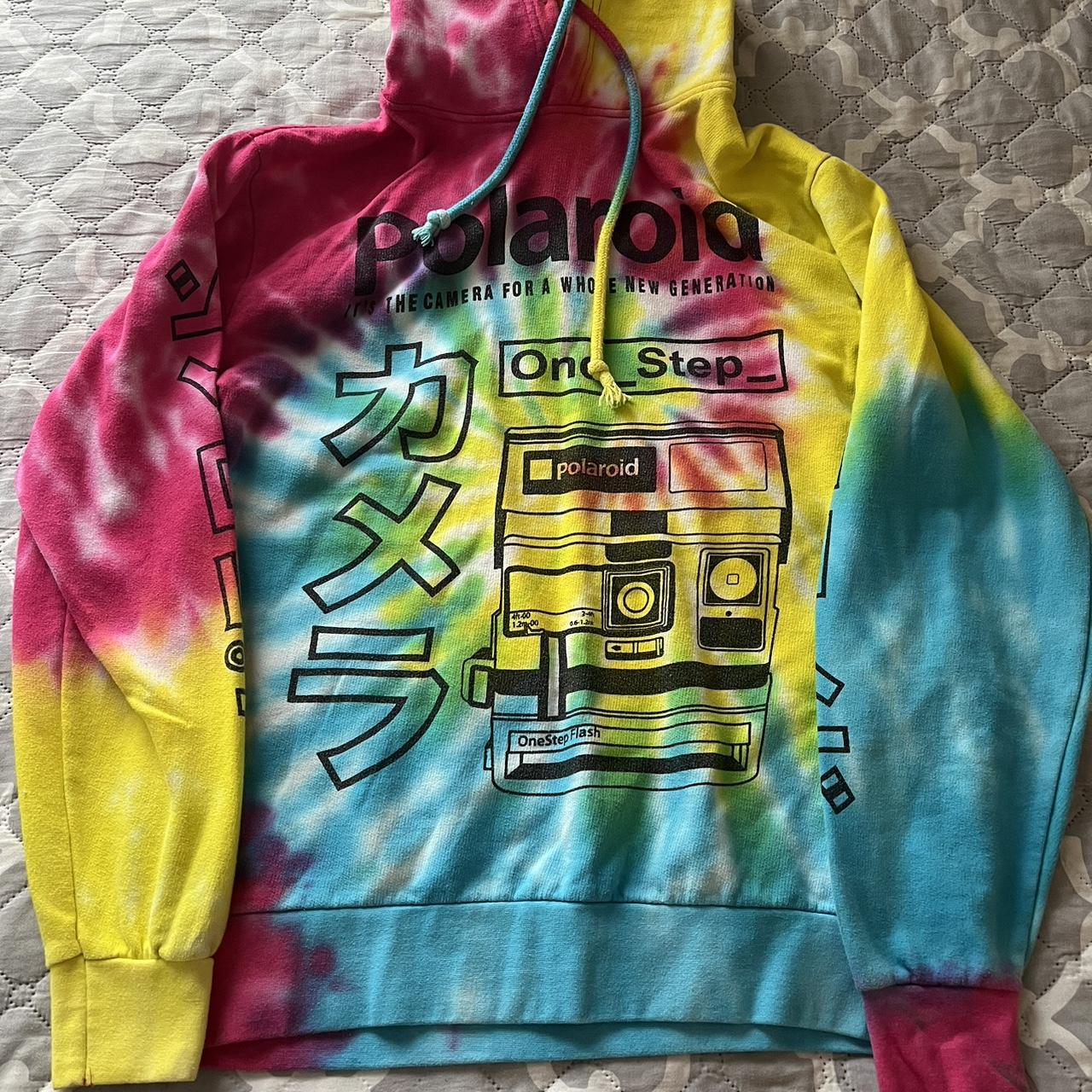 Polaroid on sale rainbow hoodie