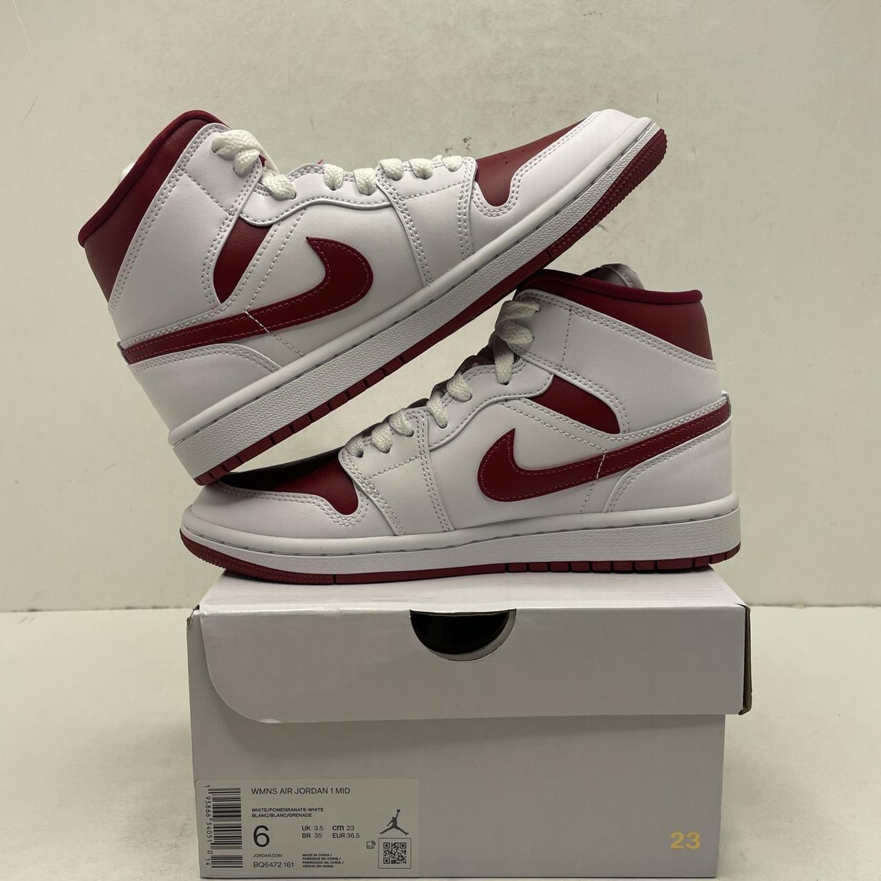 Air Jordan 1 Mid Reverse Chicago (White/Pomegranate)(BQ6472-161