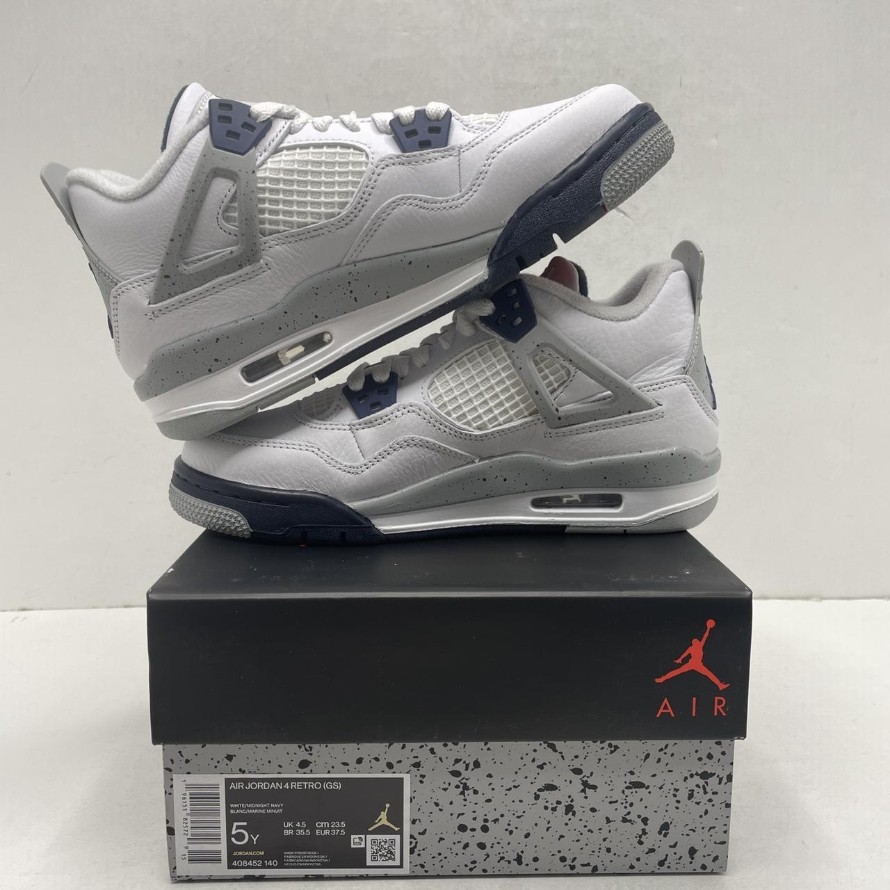 Nike Air Jordan 4 Retro GS “Midnight Navy” 2022... - Depop