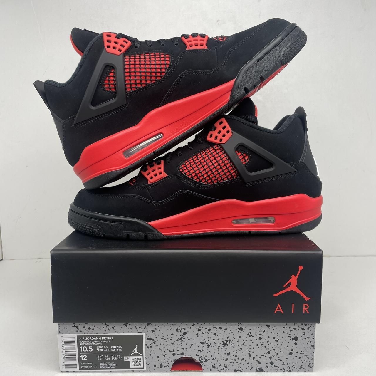 JORDAN 4 RETRO “ RED THUNDER “ - DEAD STOCK !!! - - Depop