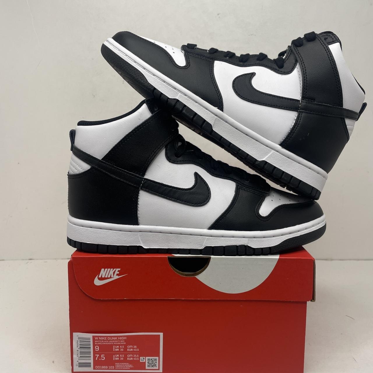 Nike Dunk High WMNS “Panda/Black White” 2022... - Depop