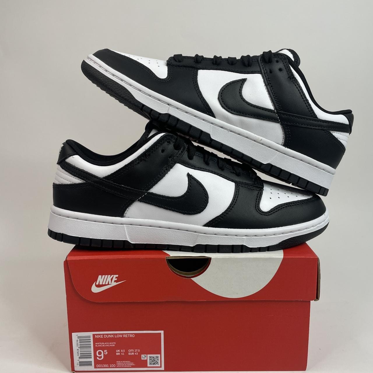 Nike Dunk Low Retro “Panda/Black White” 2022... - Depop