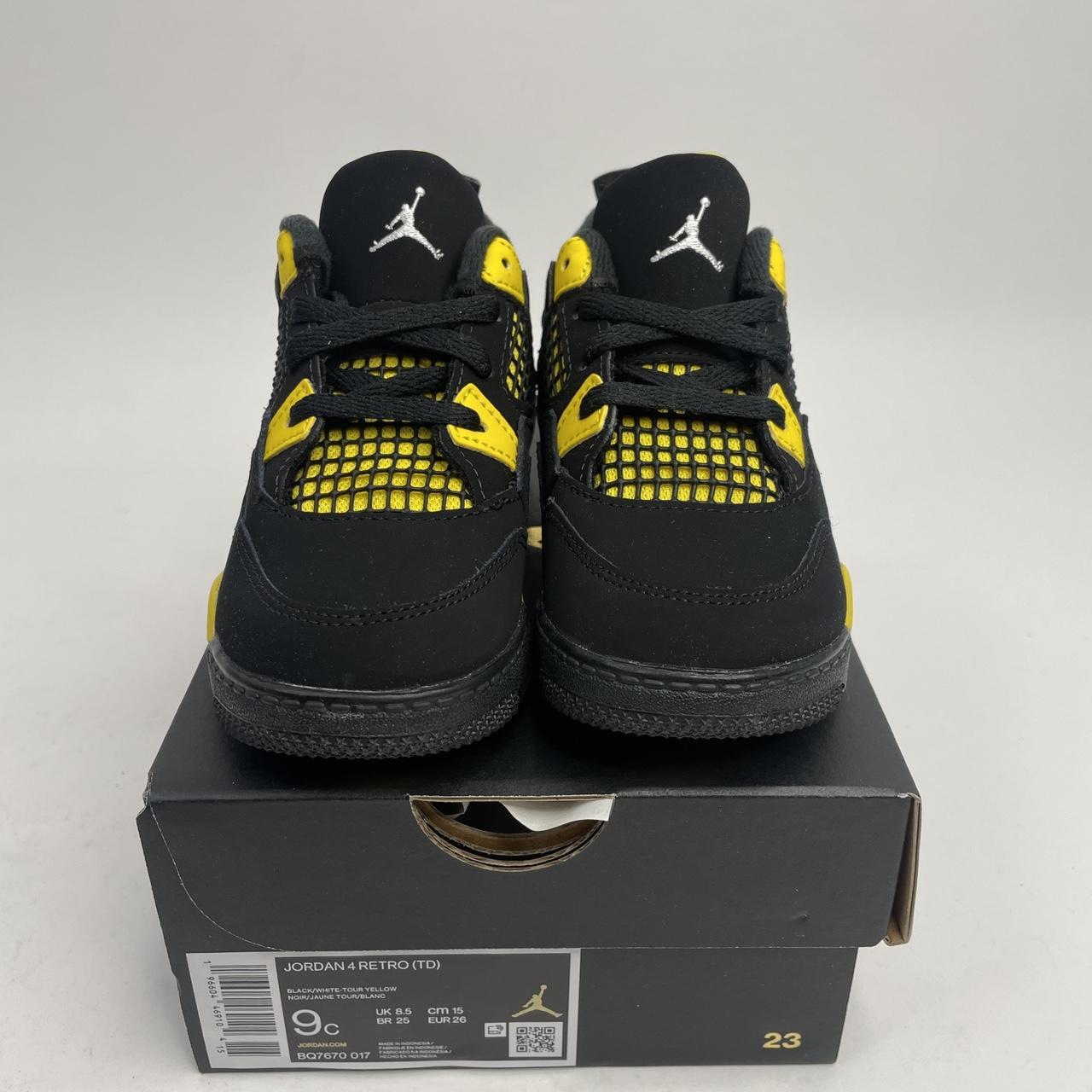 Nike Air Jordan 4 Retro TD “Thunder” 2023 BQ7670-017... - Depop