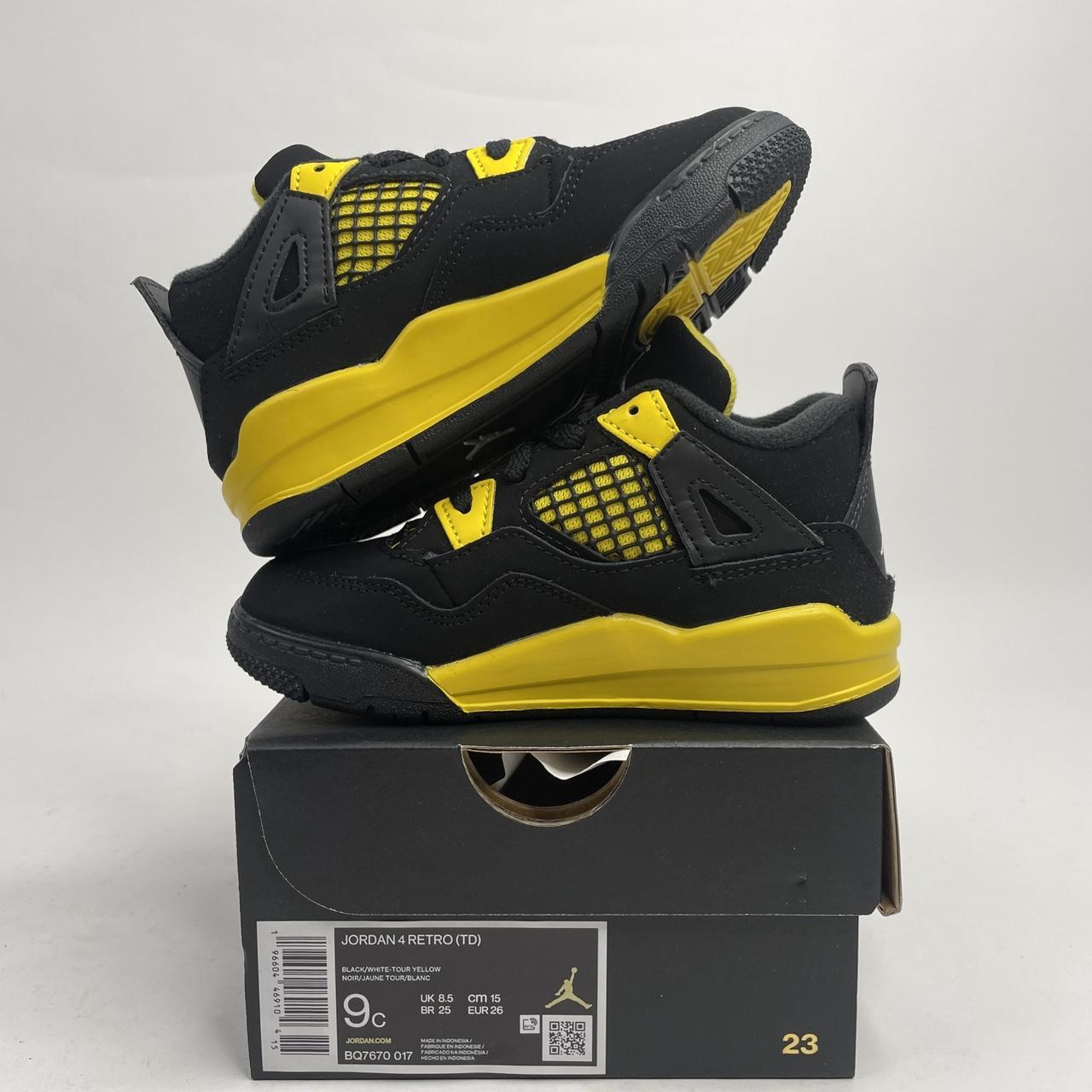 Nike Air Jordan 4 Retro TD “Thunder” 2023 BQ7670-017... - Depop