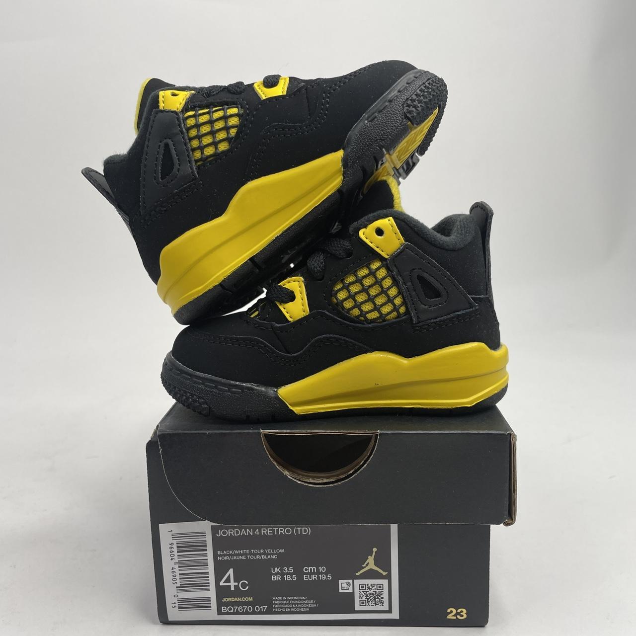 Nike Air Jordan 4 Retro TD “Thunder” 2023 BQ7670-017... - Depop