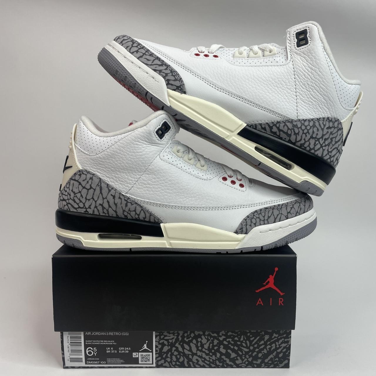 Nike Air Jordan 3 Retro “Reimagined White Cement”... - Depop