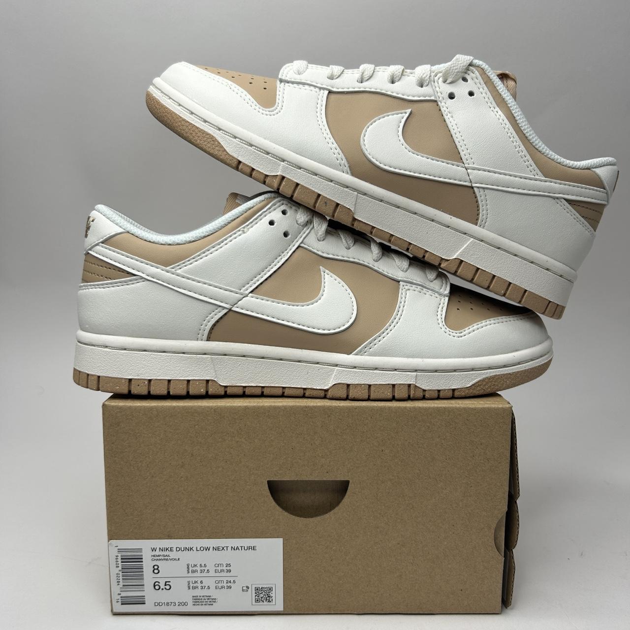 Nike Dunk Low WMNS Next Nature “Hemp/Beige Sail”... - Depop