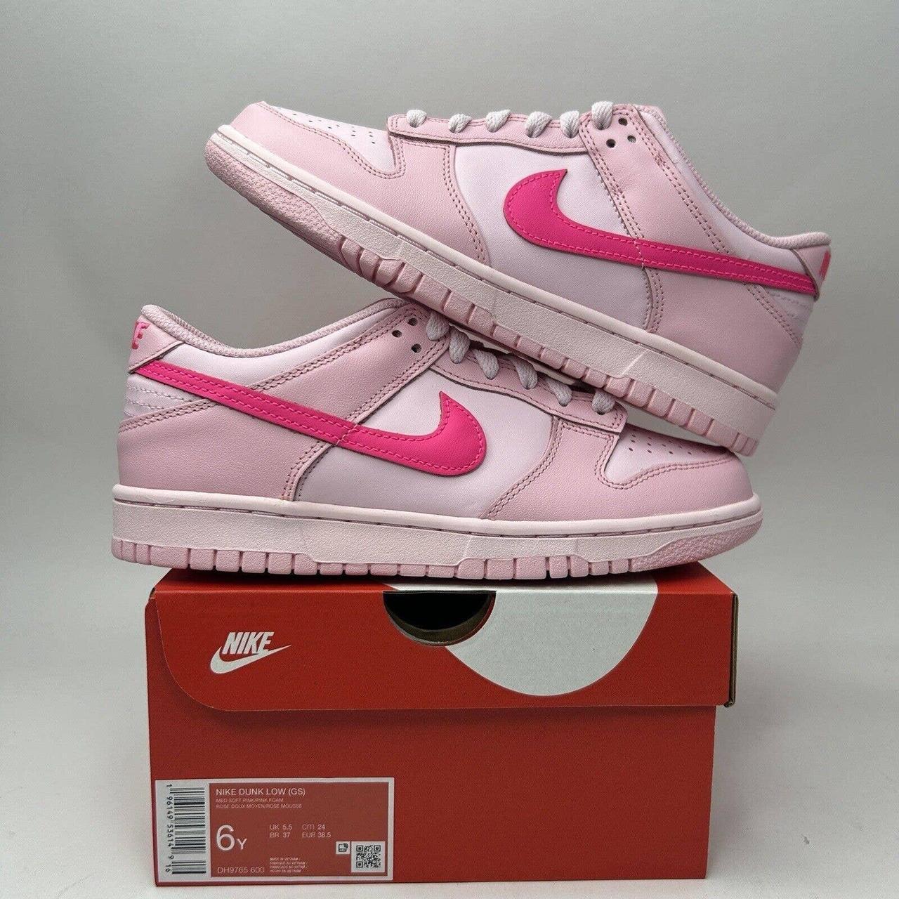 Nike Dunk Low GS “Triple Pink/Pink Panther”... - Depop