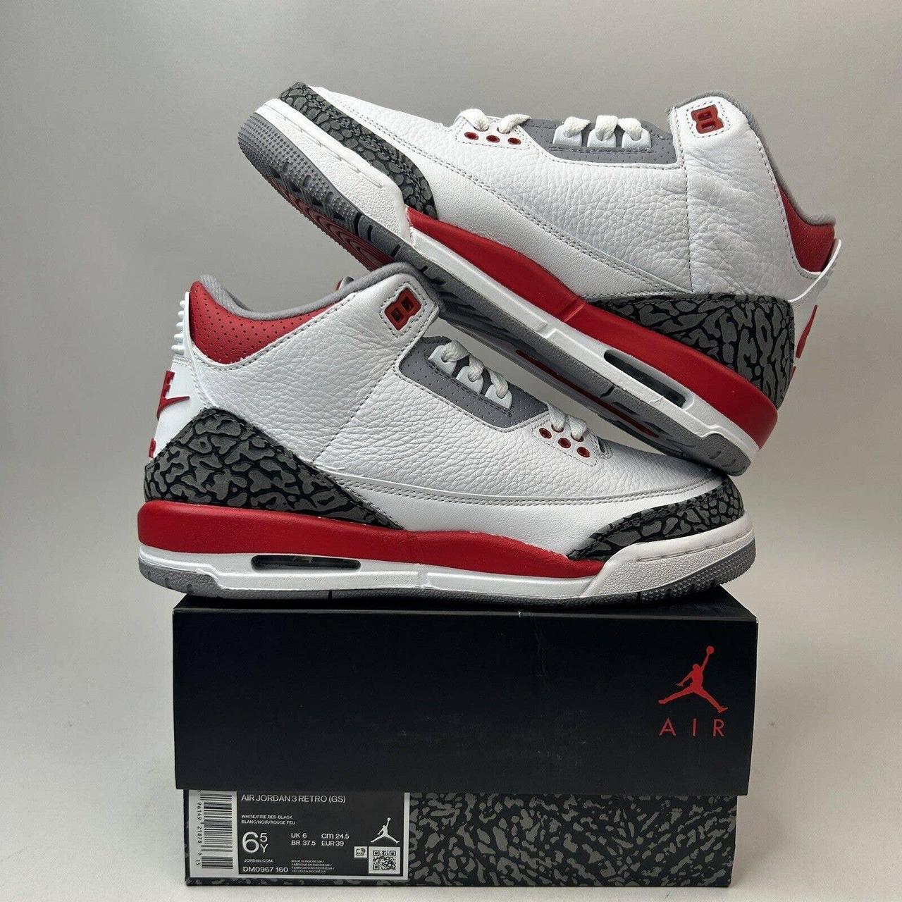 Nike Air Jordan 3 Retro GS “Fire Red” 2022... - Depop