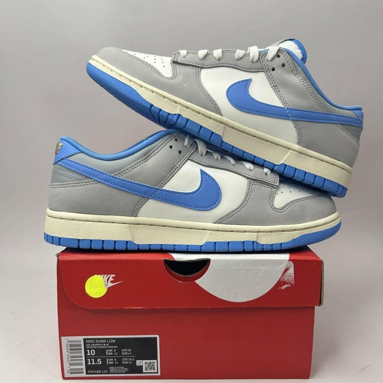 The Nike Dunk Low Athletic Department Sail University Blue