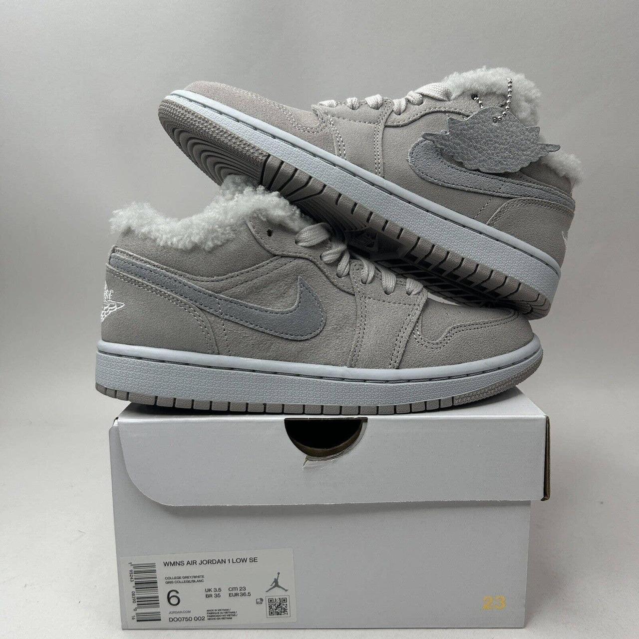 Nike Shoes Air Jordan 1 Retro Low SE Sherpa Fleece... - Depop