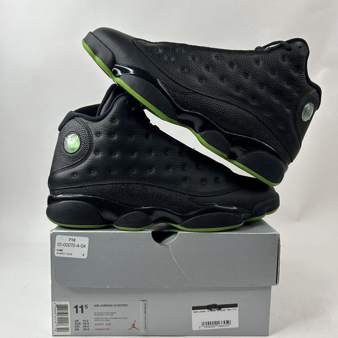 Jordan 13 noir et vert hotsell