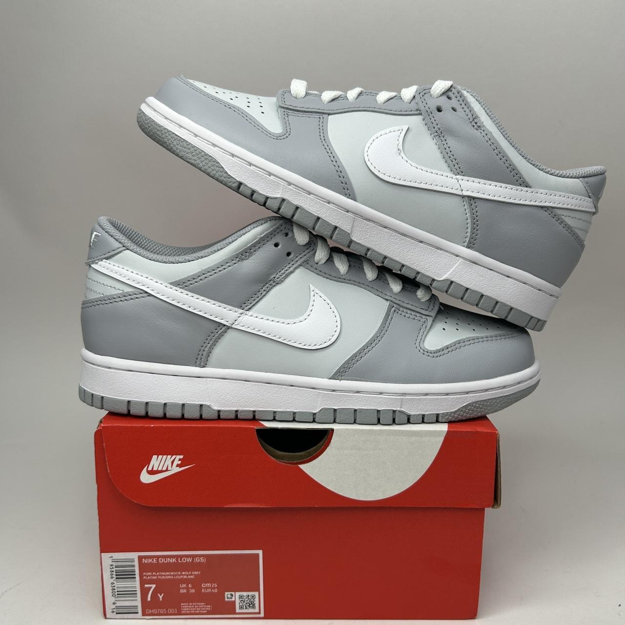 Nike Dunk Low deals Two Tone Grey GS Size 7y/Women’s 8.5- DH9765-001-NEW