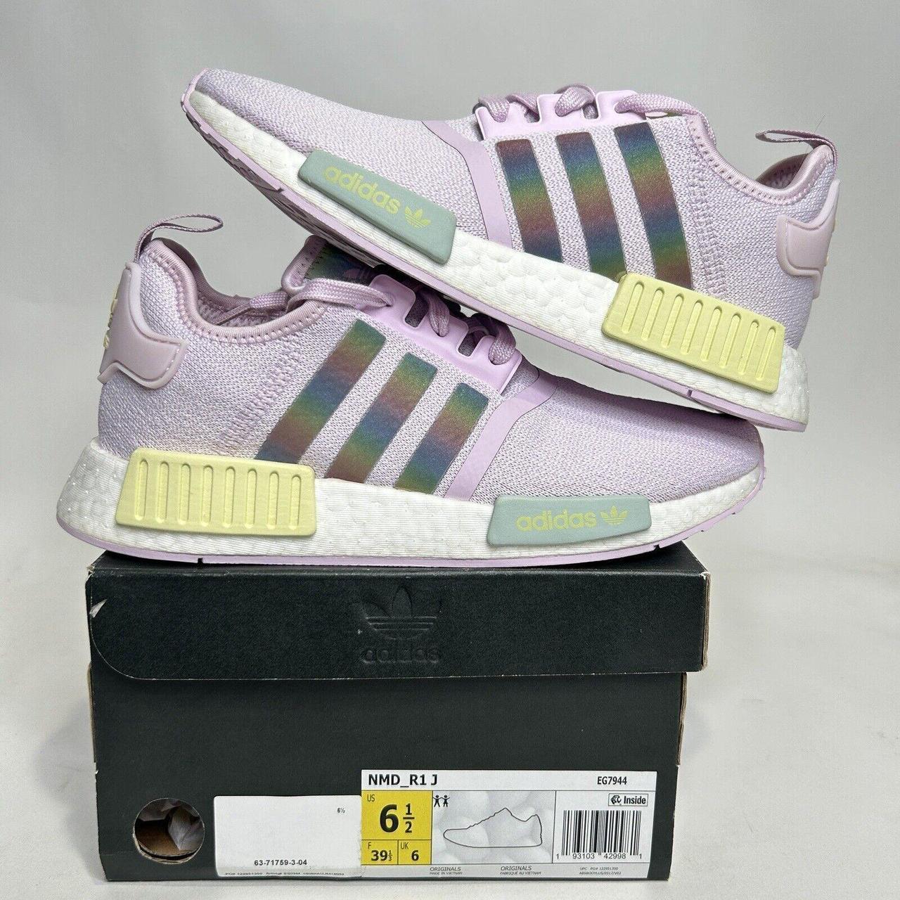 Adidas NMD R1 Boost J Pastel Pink Rainbow Depop