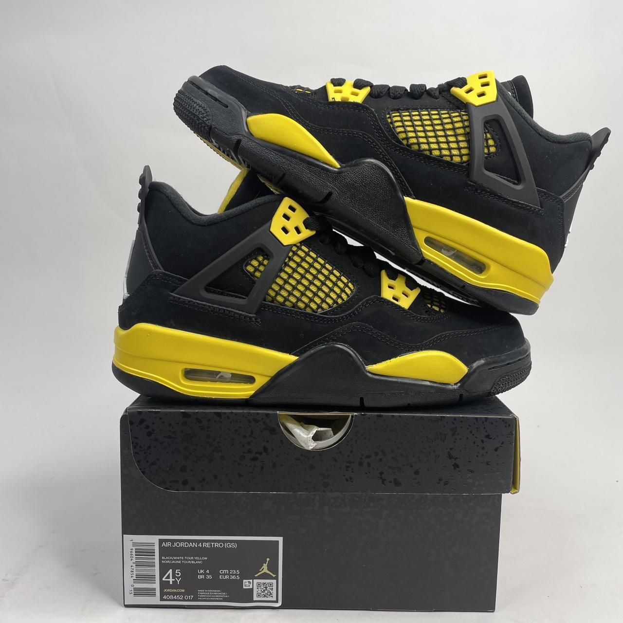 women yellow and black jordans