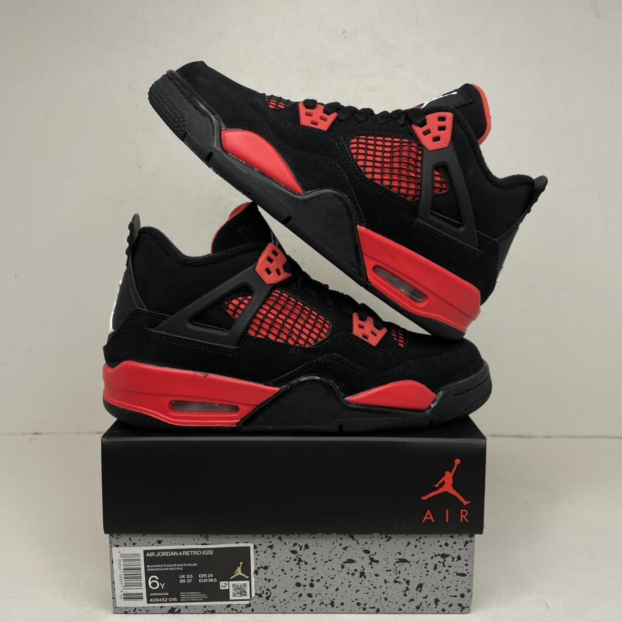Nike Air Jordan 4 Retro GS “Red Thunder” 2022 | Depop