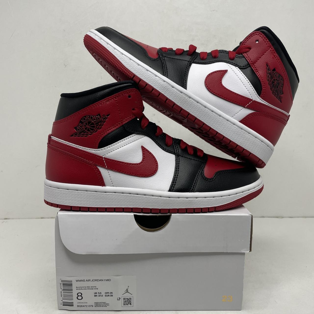 Air Jordan 1 Mid\"Bred Toe\" Supreme靴紐おまけ付 Air Jordan 1 Mid