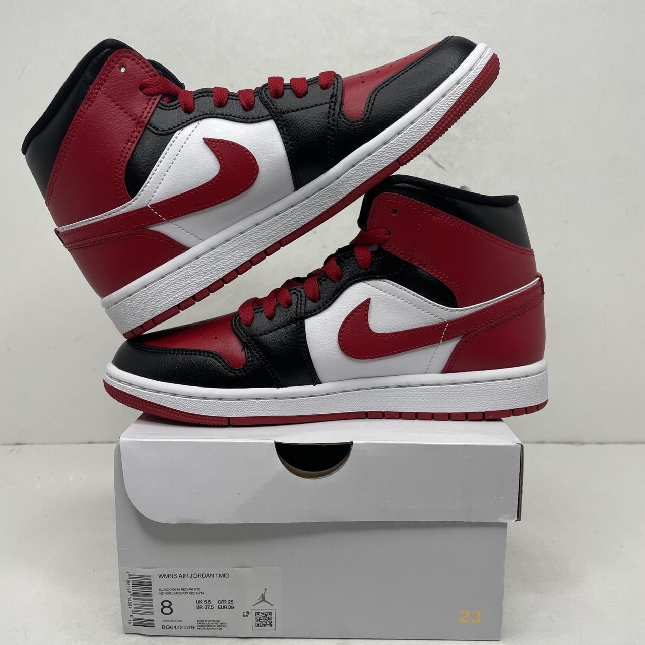 Nike Air Jordan 1 Retro Mid WMNS “Bred Toe” 2022 | Depop