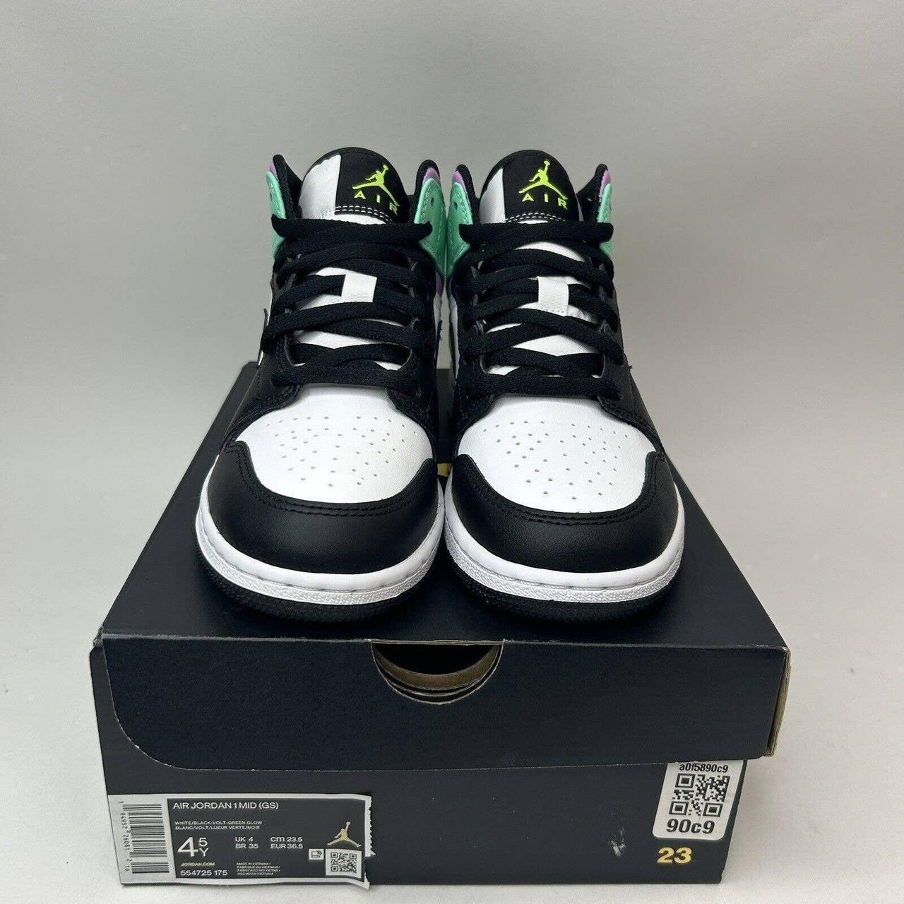 air jordan 1 mid volt green glow