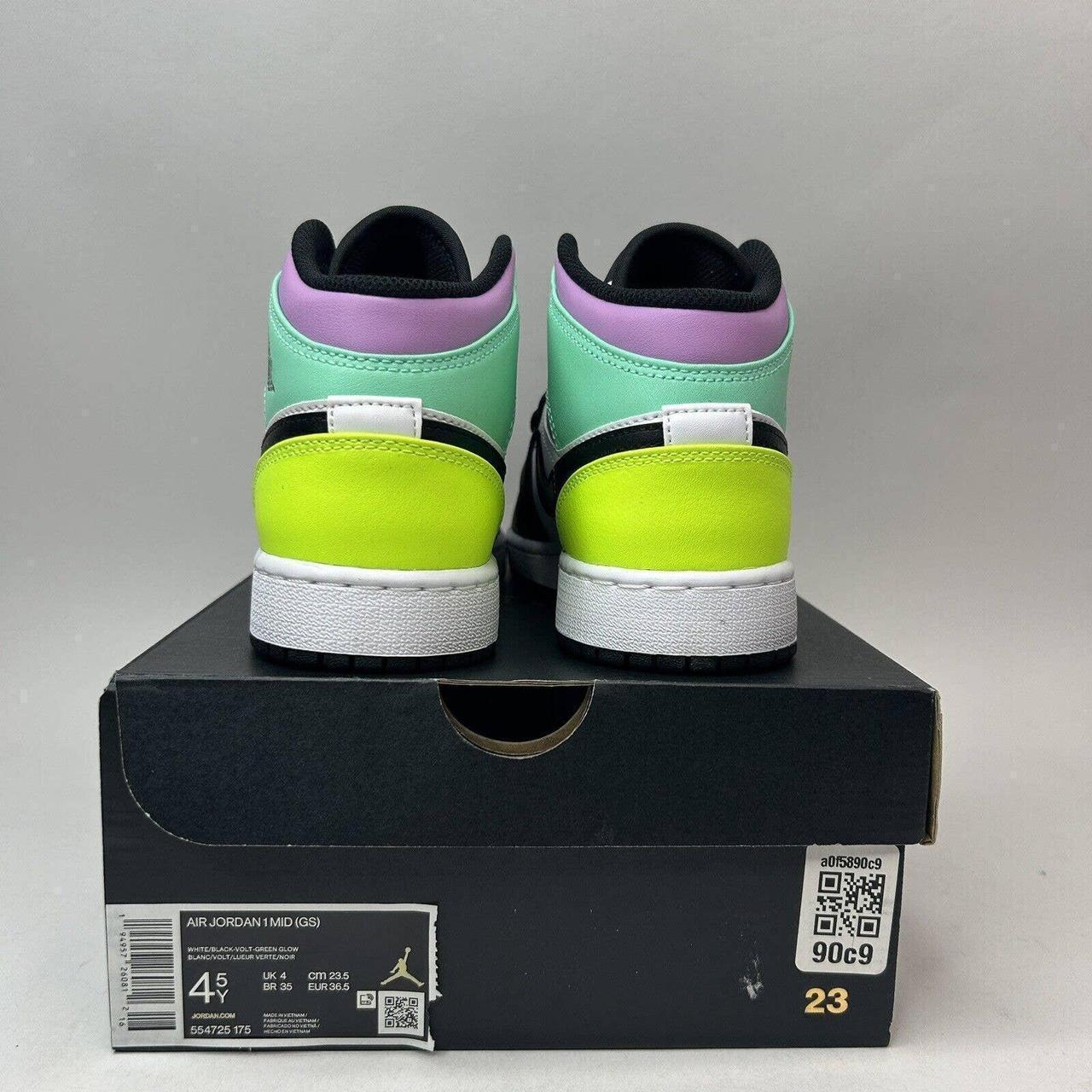 air jordan 1 mid volt green glow