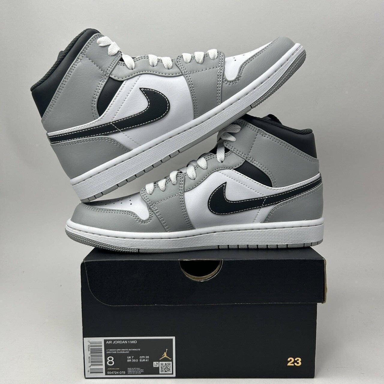 Shops jordan 1 mid gris fumé