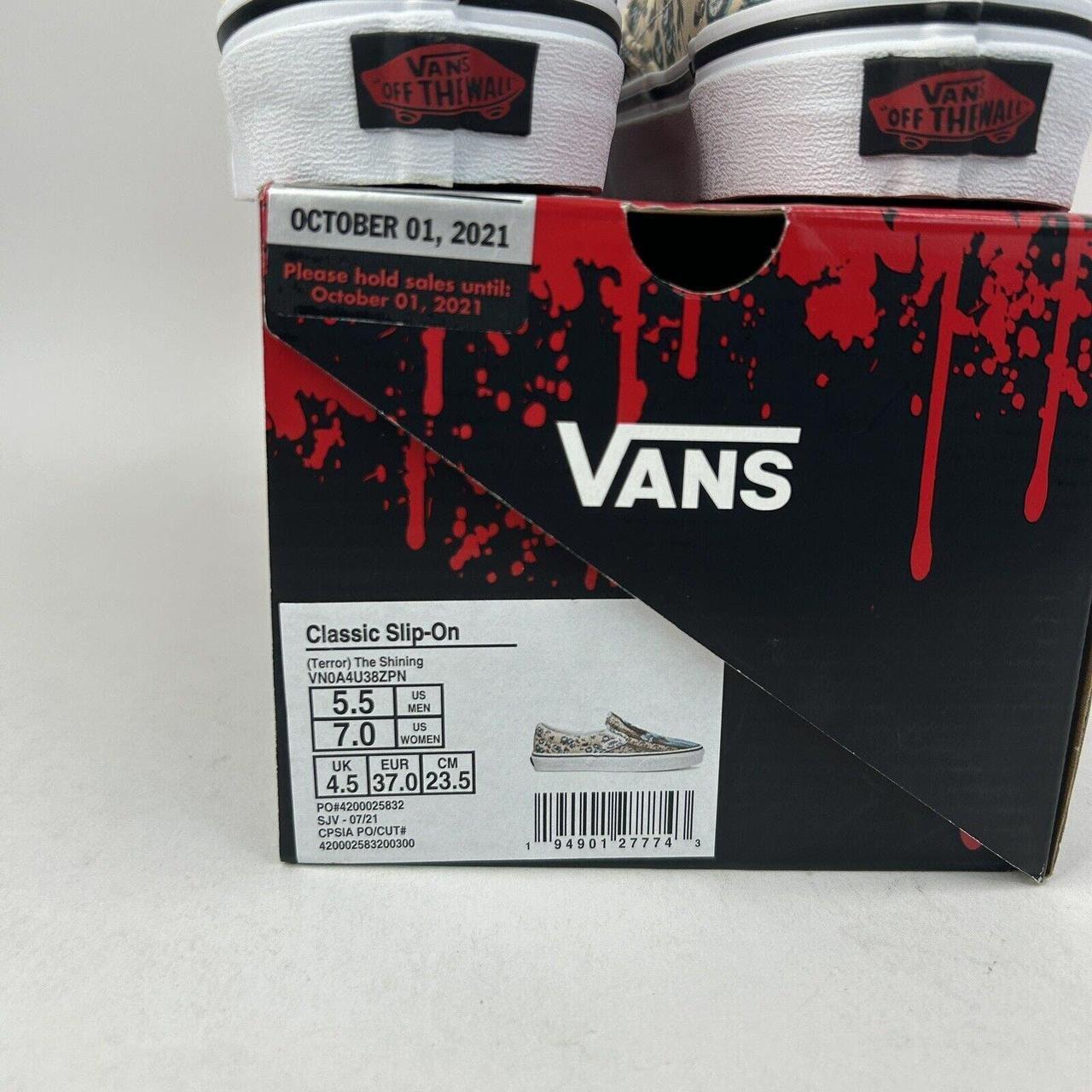 Vans outlet House Of Terror The Shining size 5.5 women/size 4 men