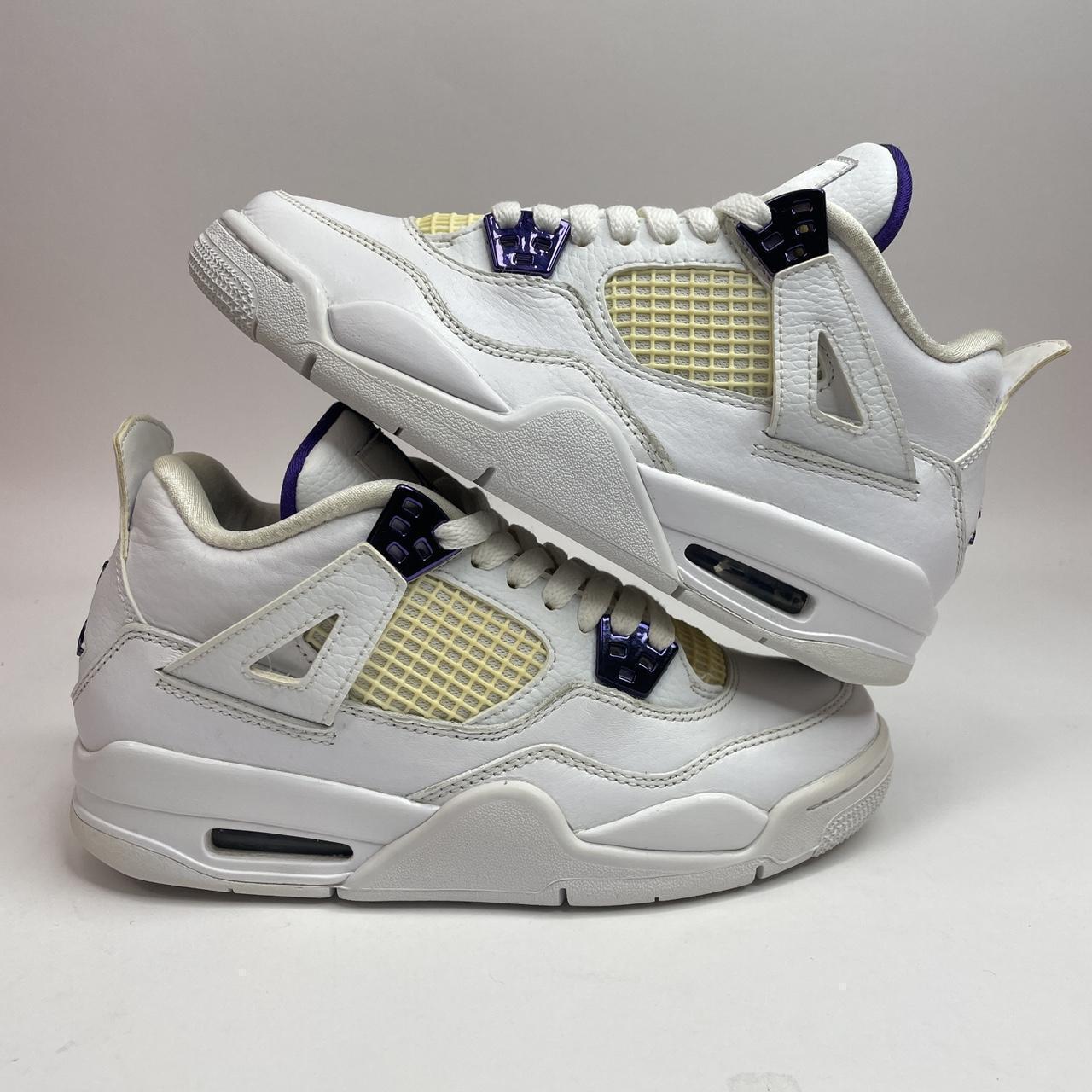 Nike Air Jordan 4 Retro GS “Purple Metallic” 2023 | Depop