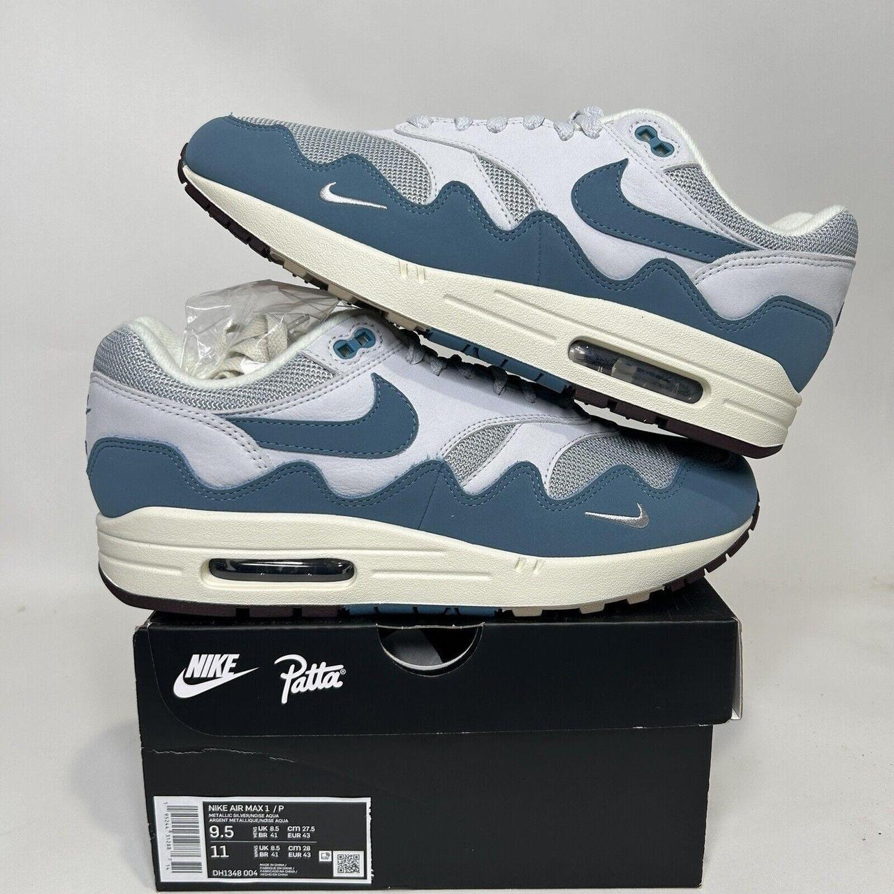 patta x nike air max 1 noise aqua