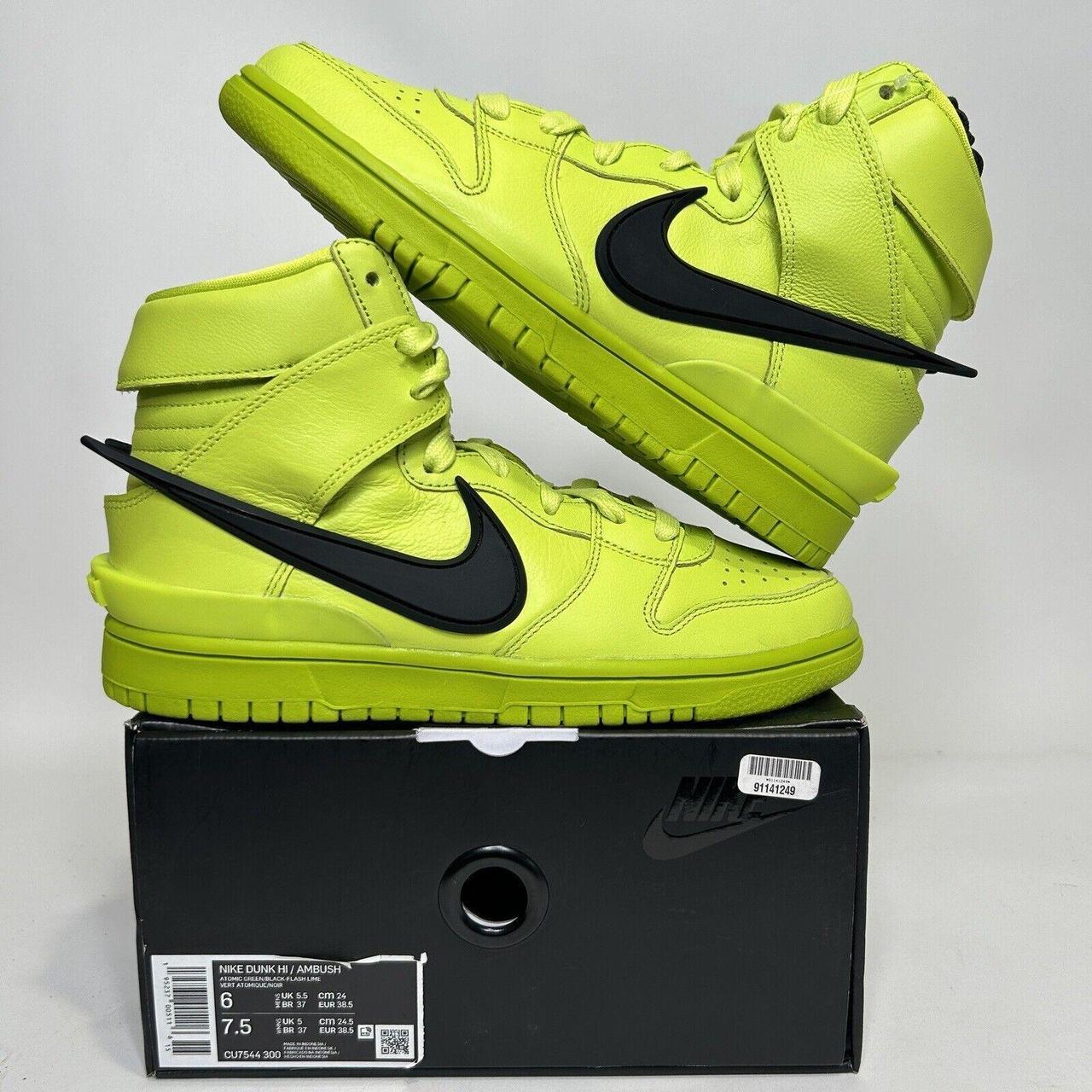 Nike X Ambush Dunk High “Flash Lime Atomic Green”... - Depop