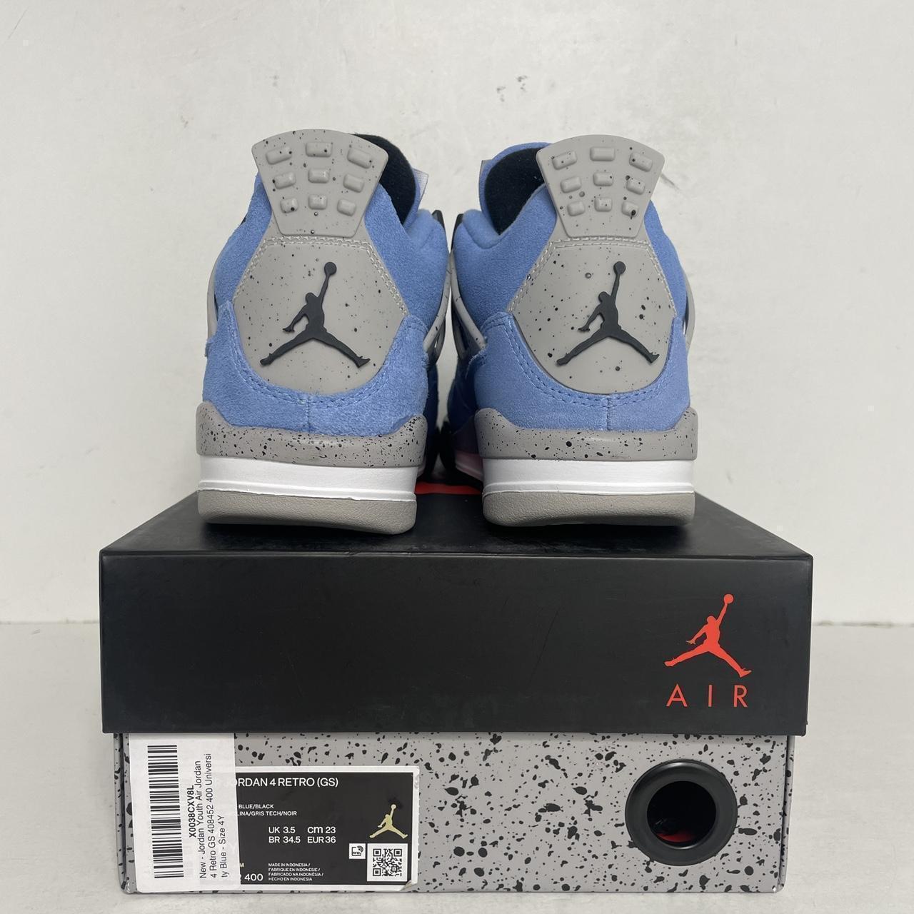 Nike Air Jordan 4 Retro GS “UNC/University Blue” | Depop Nike Air Jordan 4 Retro GS “UNC/University Blue” | Depop