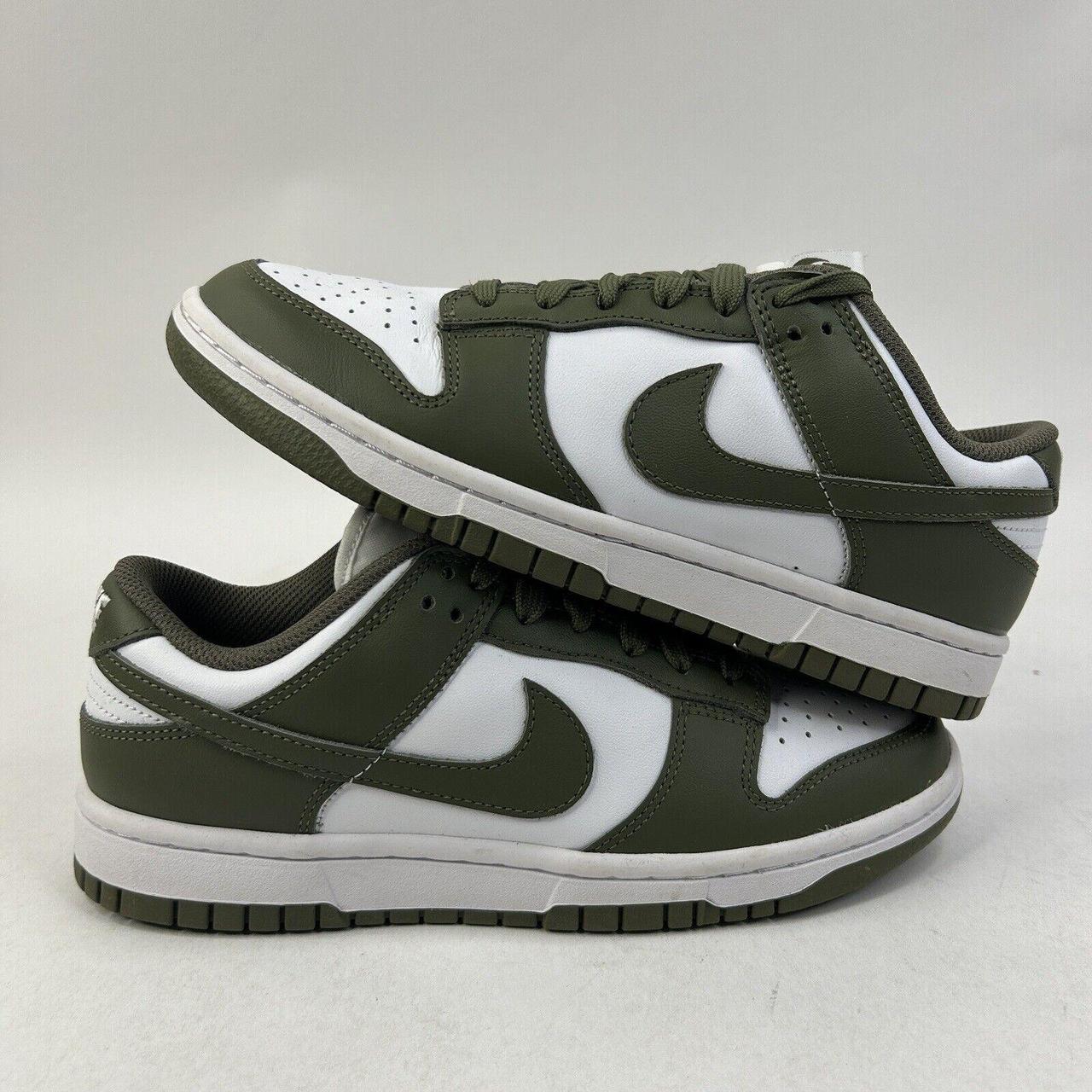 Nike Shoes Dunk Low WMNS Medium Olive Green White Depop