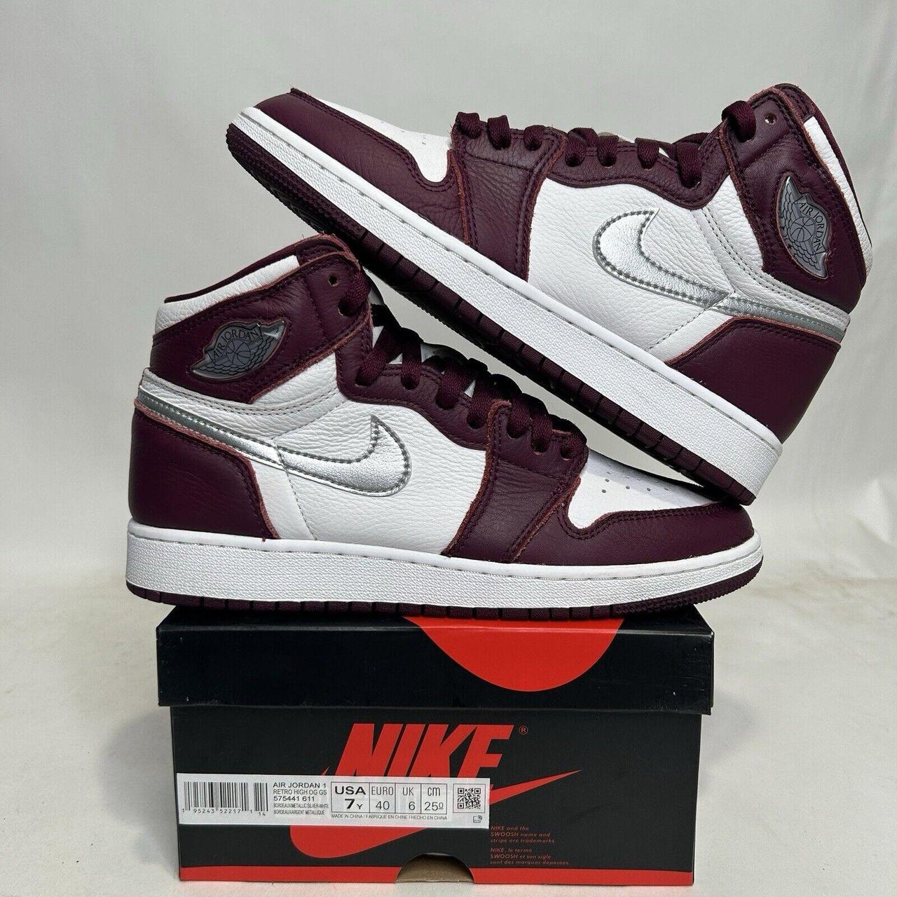 Nike Shoes Air Jordan 1 Retro High OG GS “Bordeaux”... - Depop