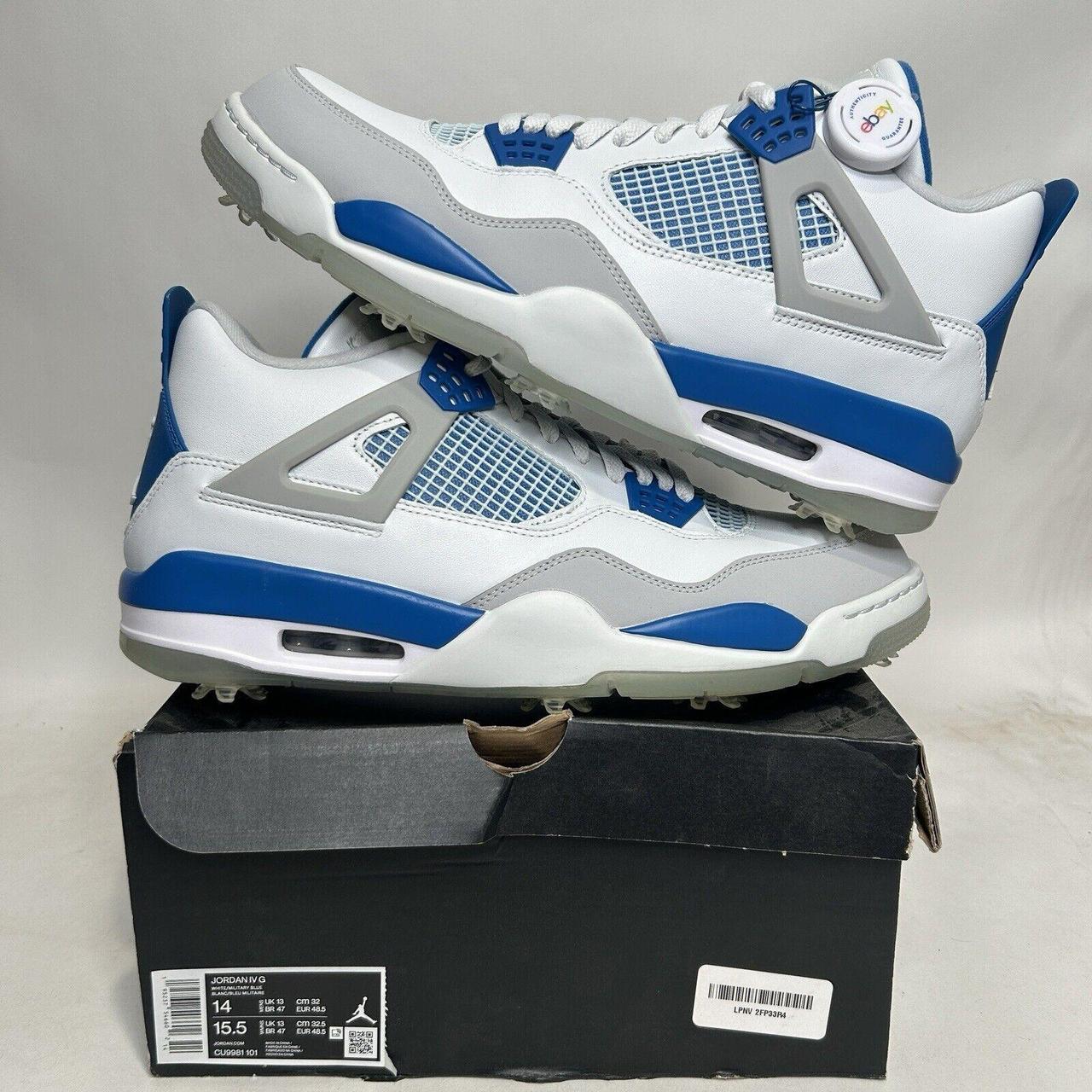 Nike Shoes Air Jordan 4 Retro Golf “Military Blue”... - Depop