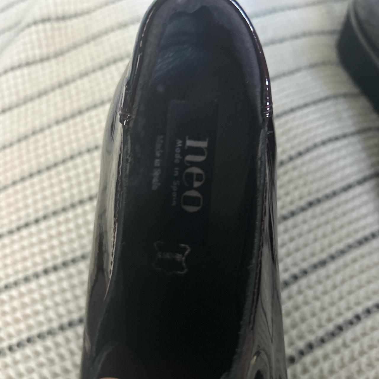 navy patent brogues ladies