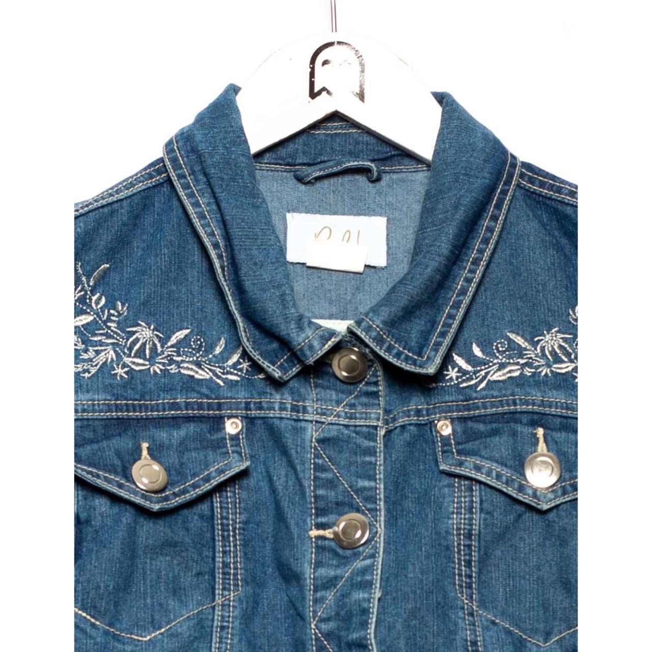 Paofa Denim jacket rinse engraving blue 🌎 Feel... Depop