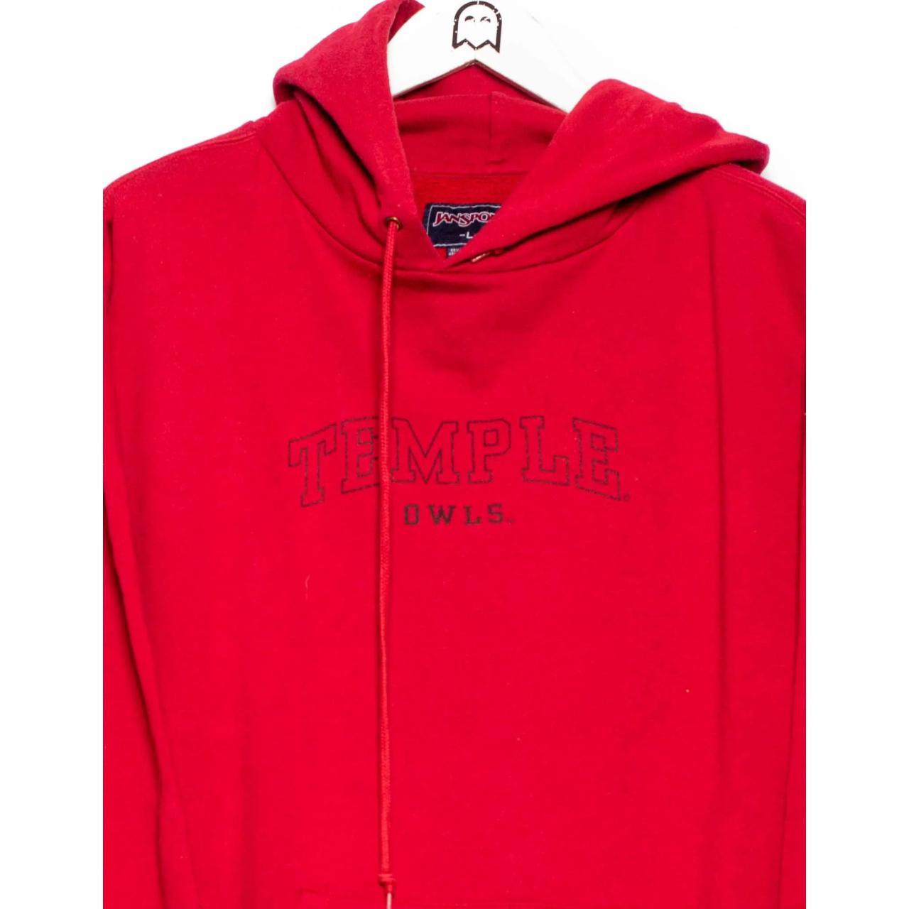 Jansport Men's Red Hoodie Depop