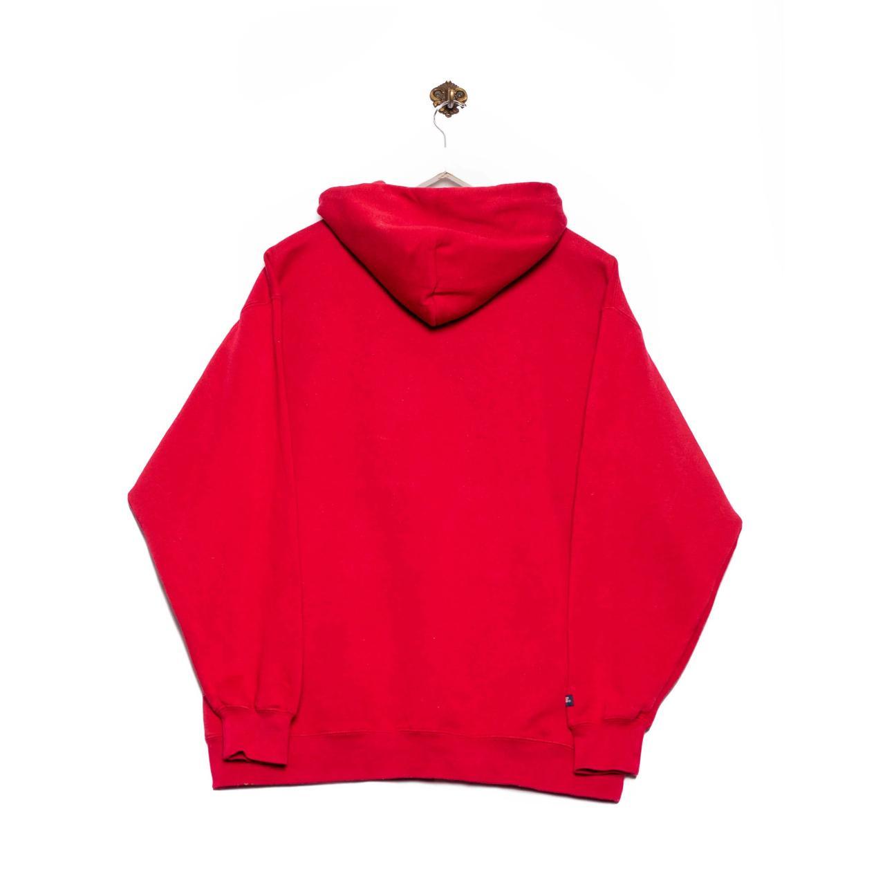 Jansport Men's Red Hoodie Depop