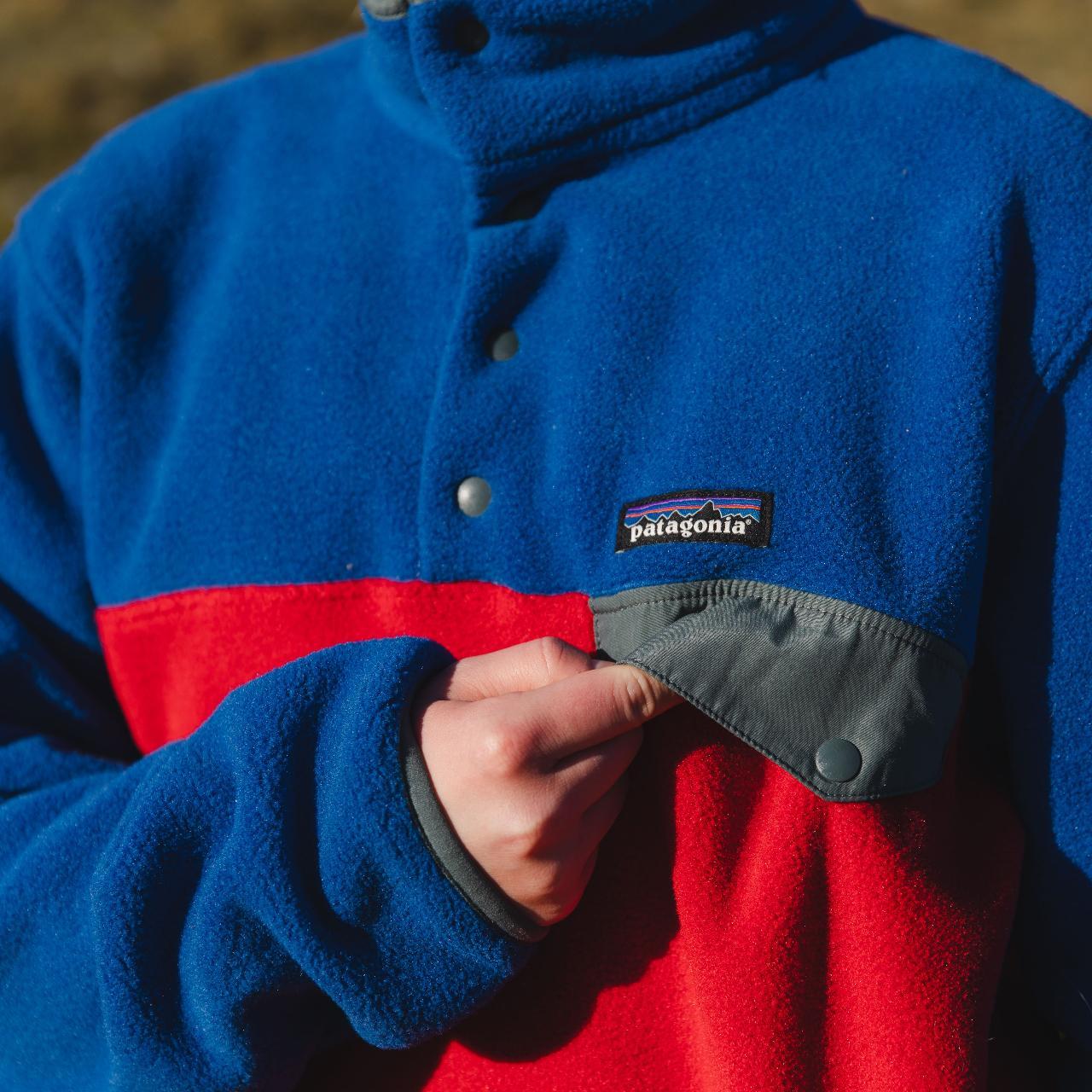 PATAGONIA SNAPT SYNCHILLA FLEECE UK 🇬🇧 MENS SIZE... Depop