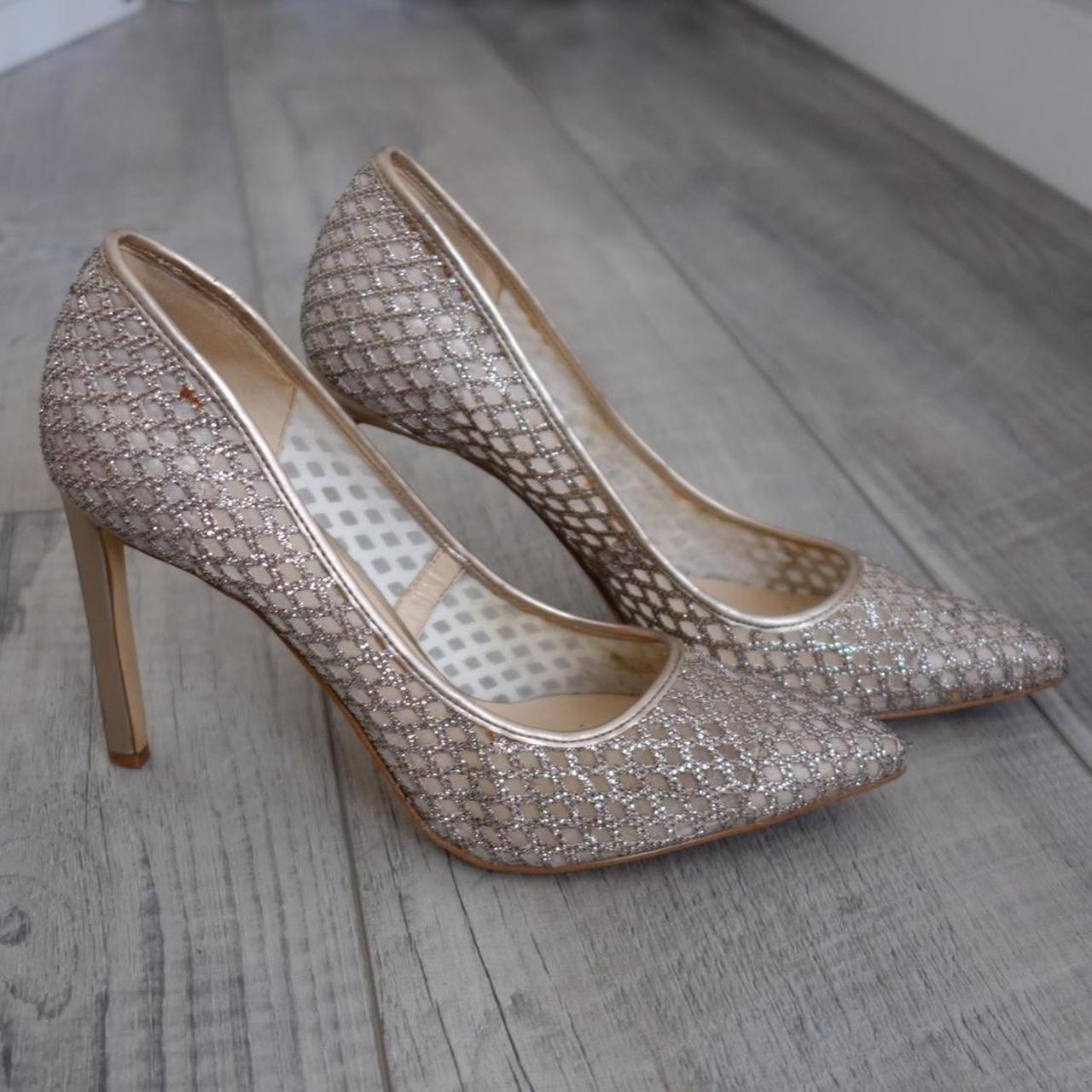 Nine west best sale gold glitter heels