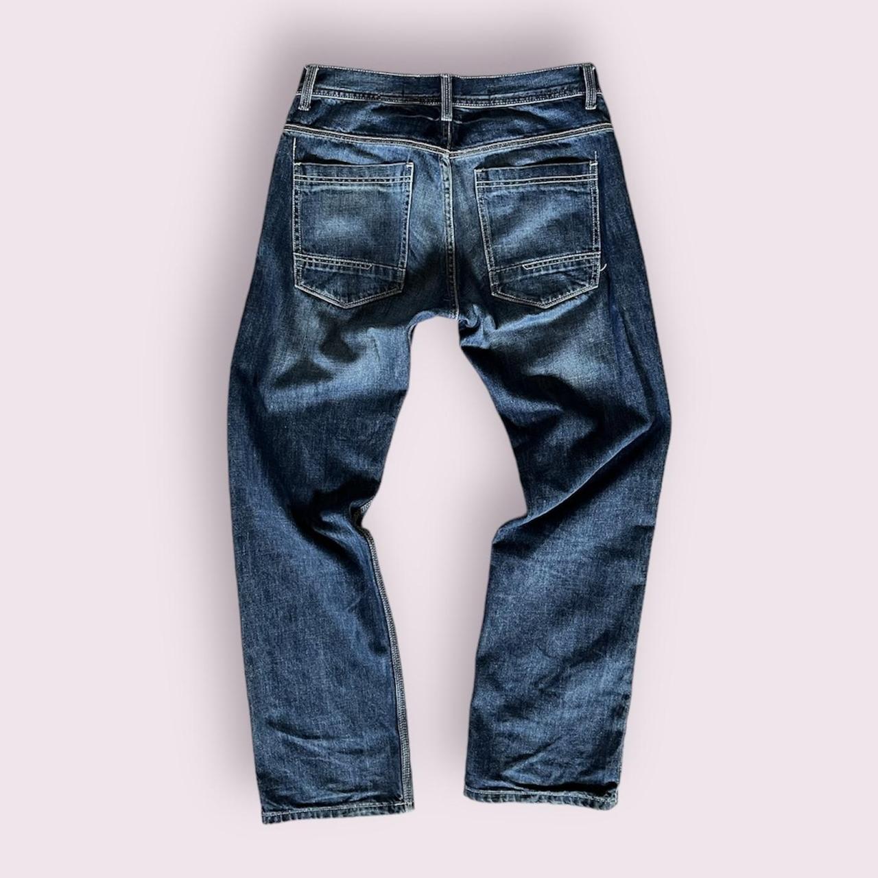 Dark Wash Burtons Men’s Jeans . Straight leg fit... Depop