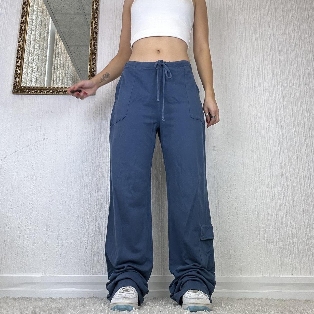 Tommy Hilfiger Women's Blue Trousers | Depop