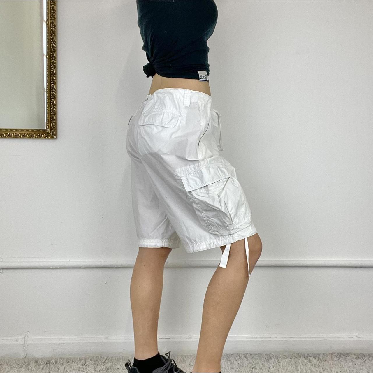 baggy cargo shorts long baggy shorts size waist... Depop