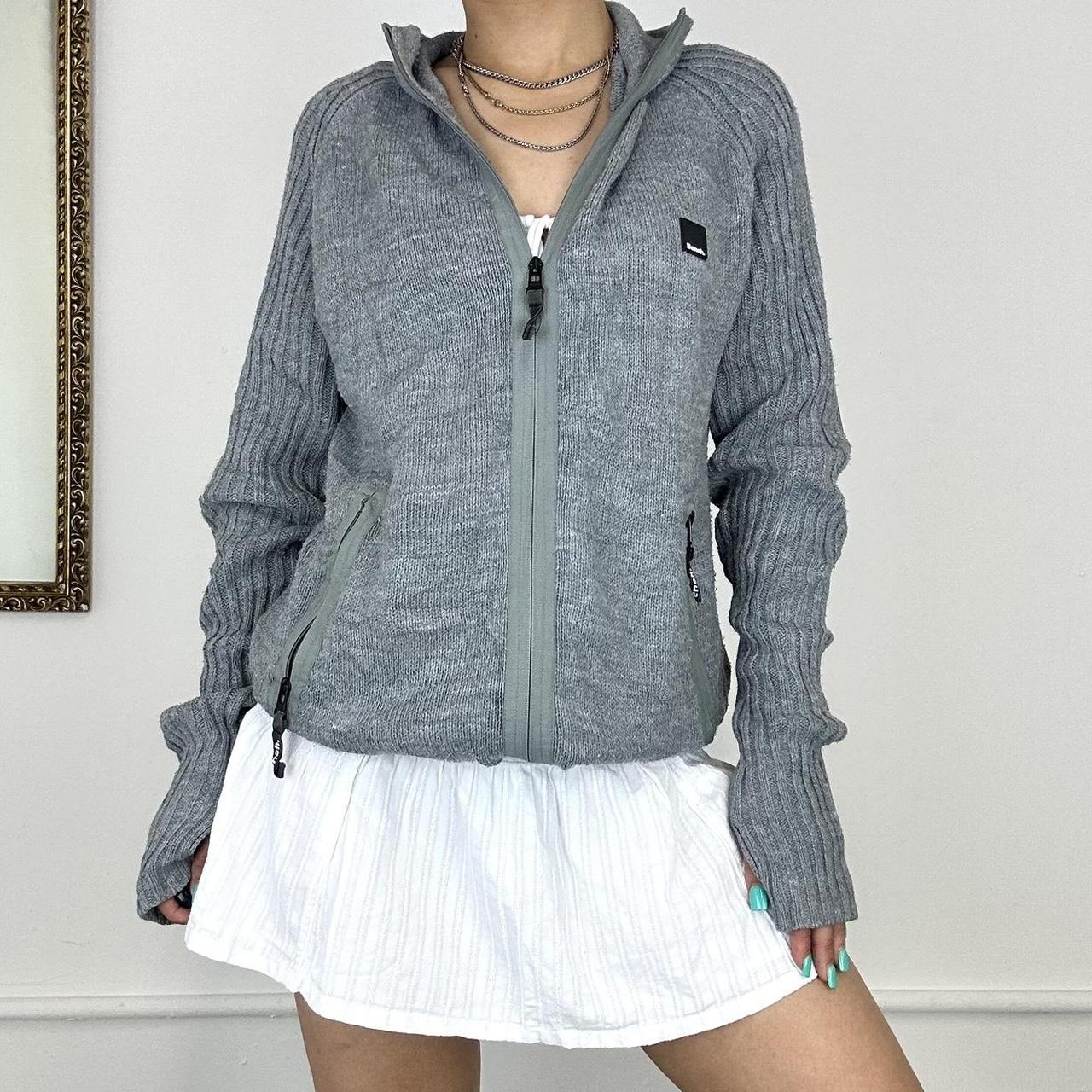 BENCH 2000's knitted zip up jumper fun thumb... Depop