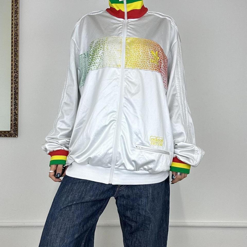 Adidas rasta best sale track jacket