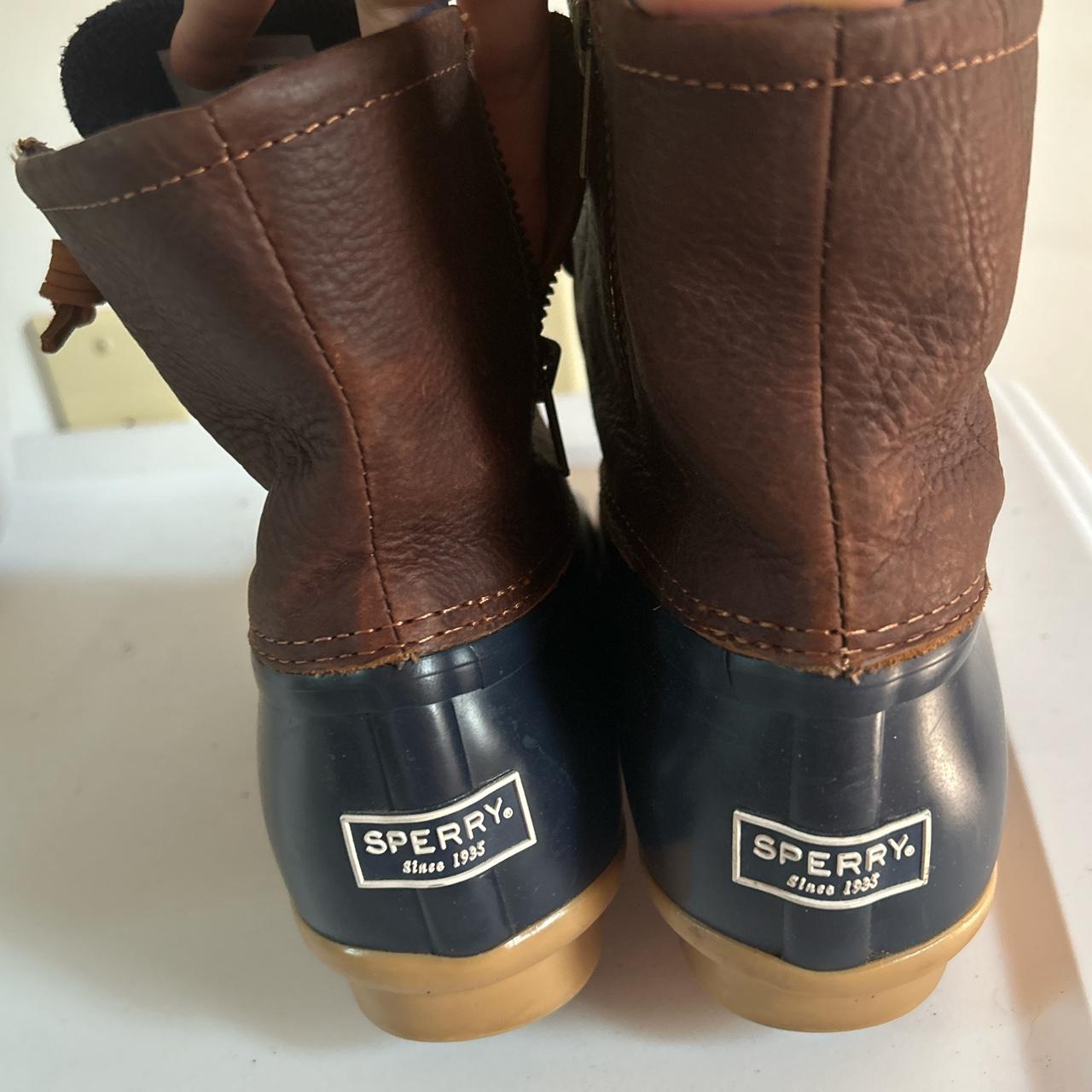 Sperry Women's Brown and Navy Boots (2)