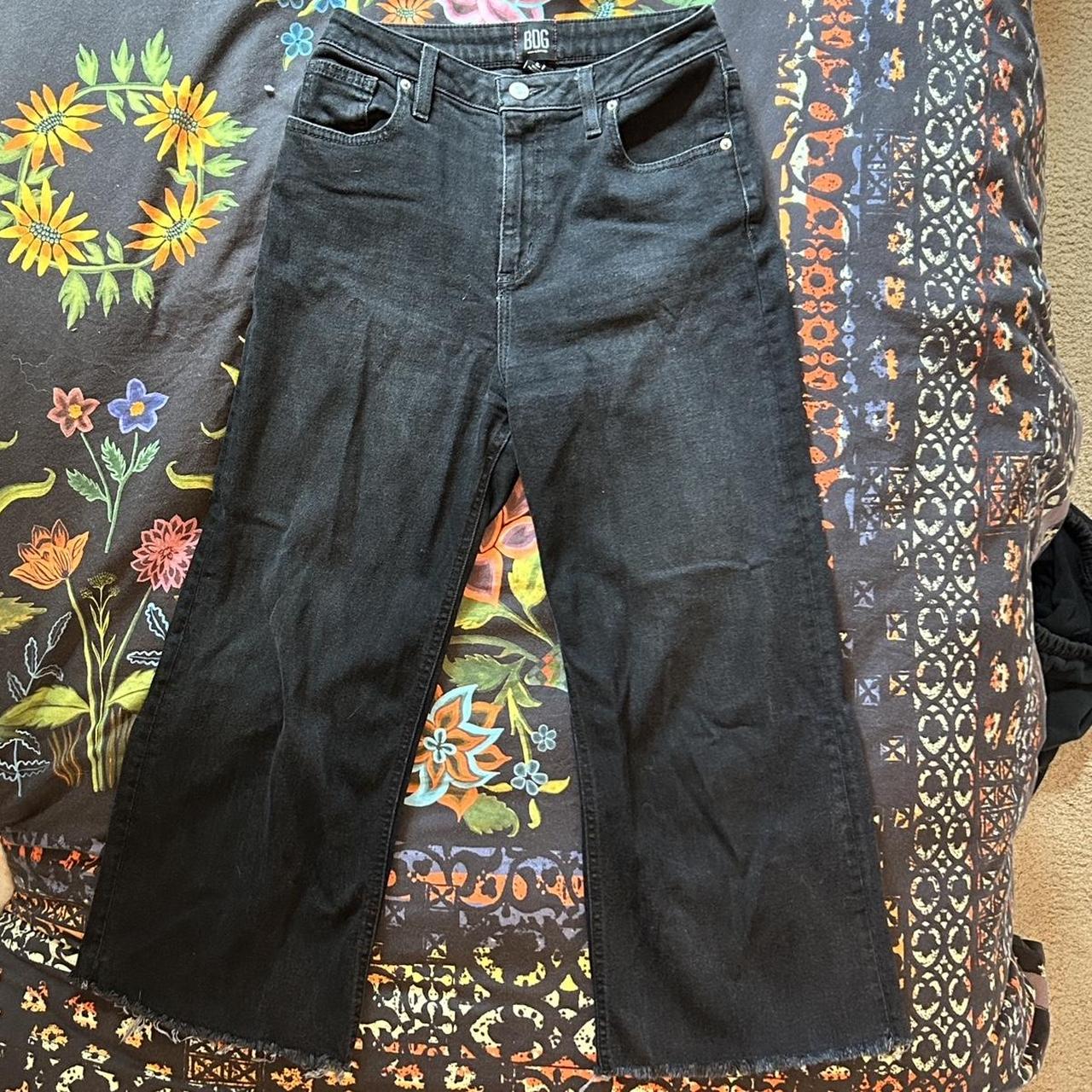 High rise, cropped wide leg jeans from urban... - Depop