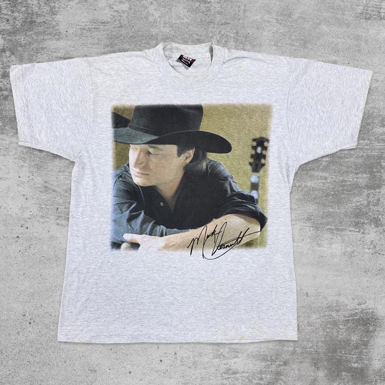 Vintage Graphic tee shirt Mark Chesnutt Western Cowboy authentic Tour shirt Music Country